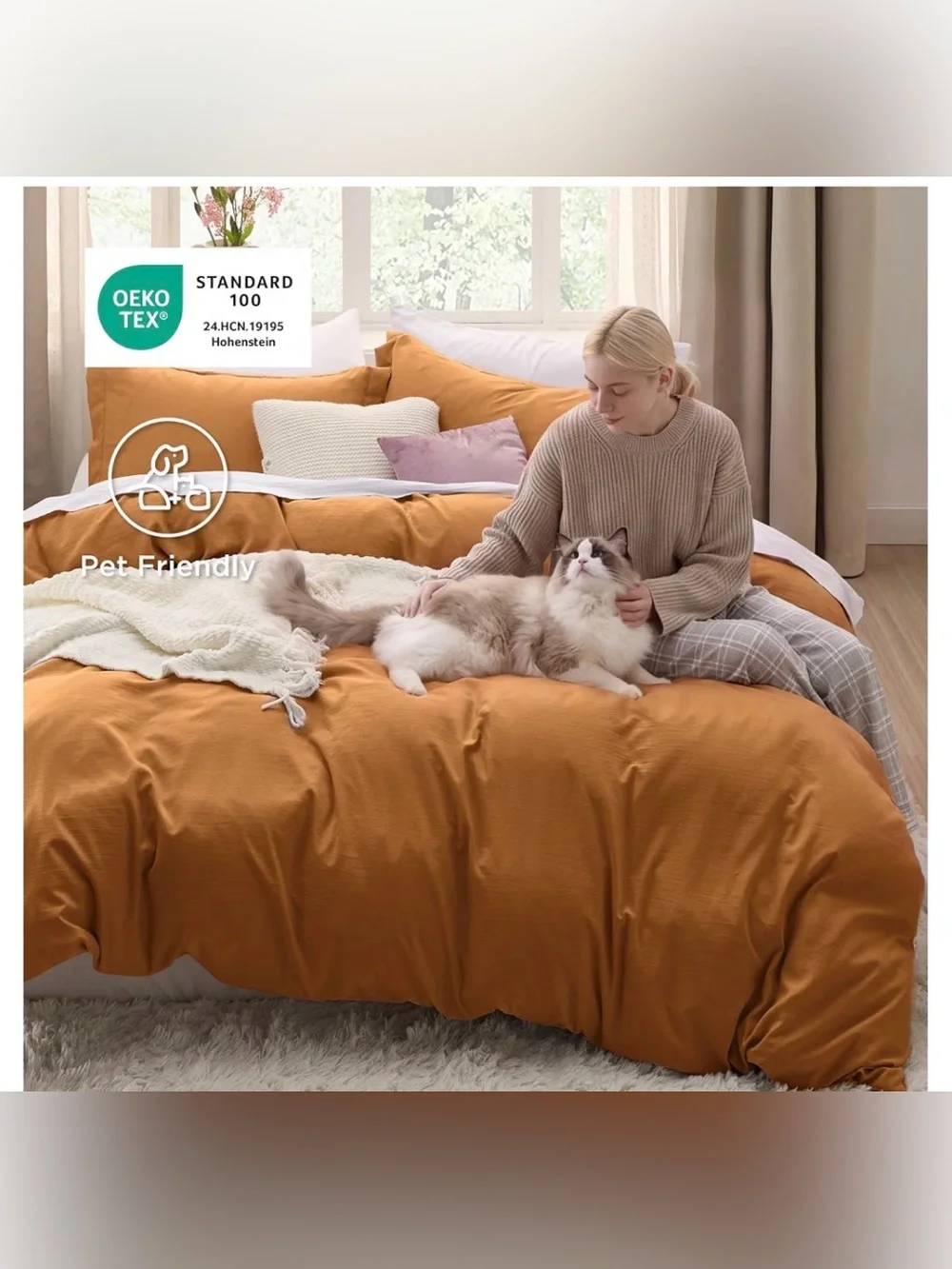 KING SIZE Duvet 3 Pc Set 100% Microfiber - GOLD